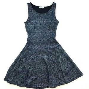 Soprano Blue and Black Shimmery Dress